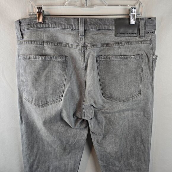 Citizens Of Humanity Bowery Standard Slim Mens 36 Gray Jeans Stretch Denim USA - Picture 7 of 13